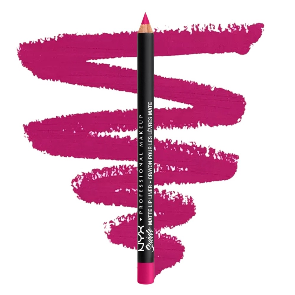 NYX Lip Liner Suede Matte CLINGER Raspberry Pink Smooth Natural Vegan Cult Fave